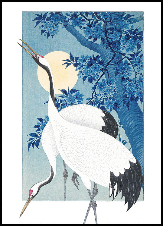 Cranes In a Moonlit Night (NEW) - Posterbox