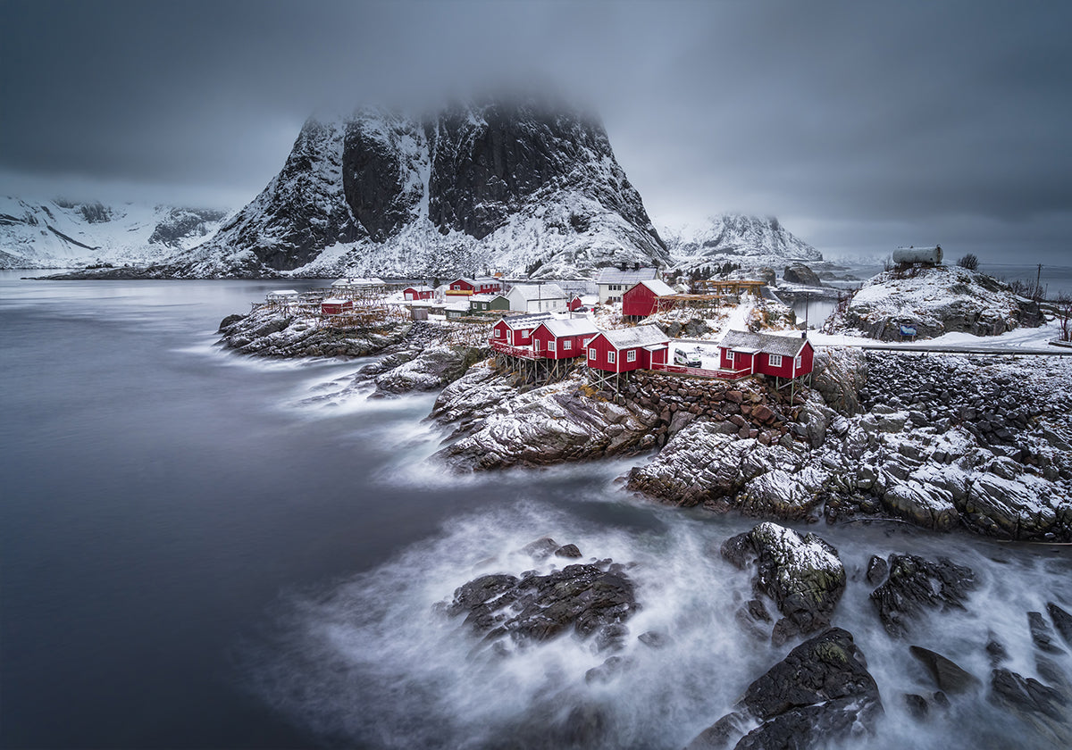 winter Lofoten islands Plakat