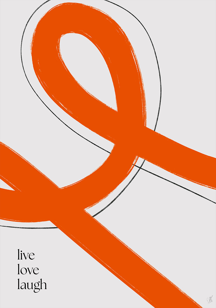 Lofe, love, laugh Plakat