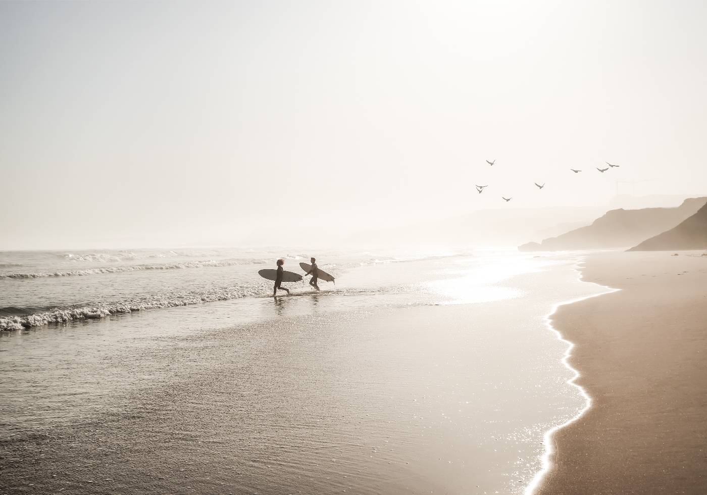 Calm Beach Surf Plakat - Posterbox.no