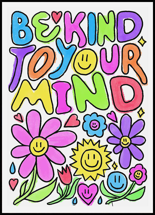 Be Kind To Your Mind Plakat - Posterbox.no