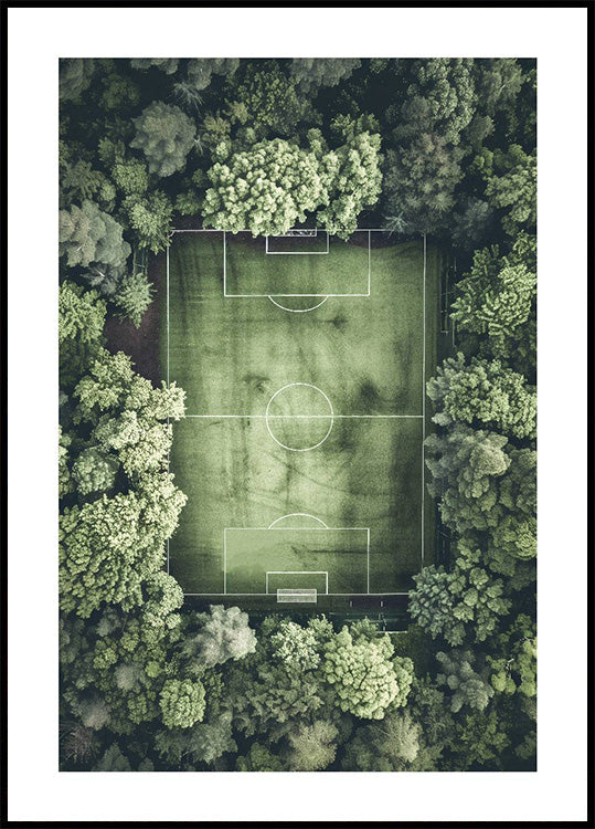 Green Soccer Pitch Plakat - Posterbox.dk