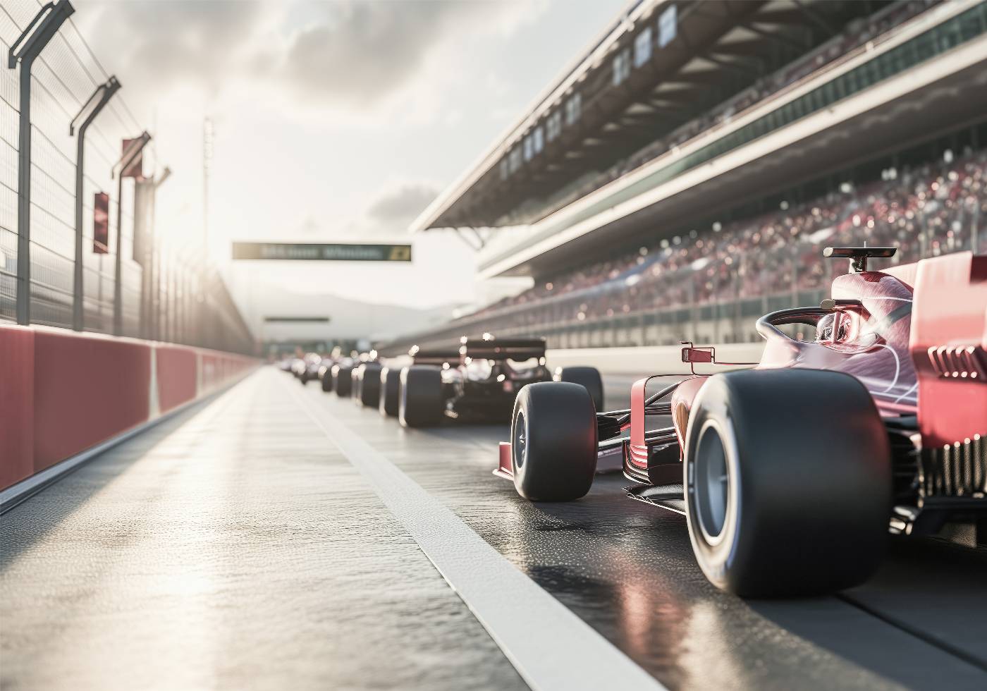 Red Race Car Plakat - Posterbox.dk