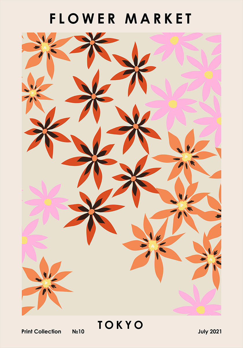 Flower Market Tokyo Plakat