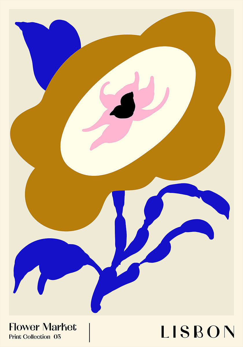 Flower Market. Lisbon Plakat