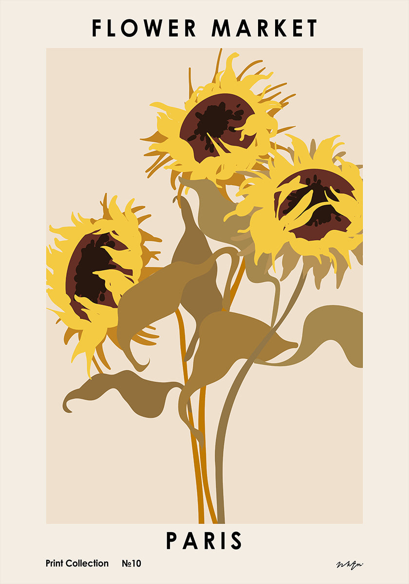 Flower Market. Paris Plakat