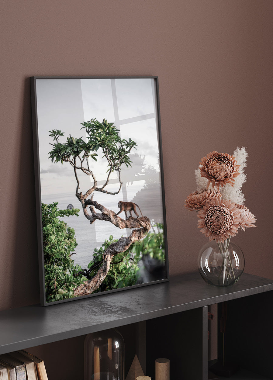 Monkey in Tree Plakat - Posterbox.dk