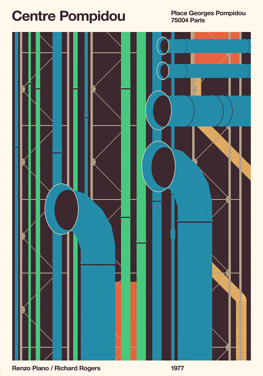 Pompidou Plakat