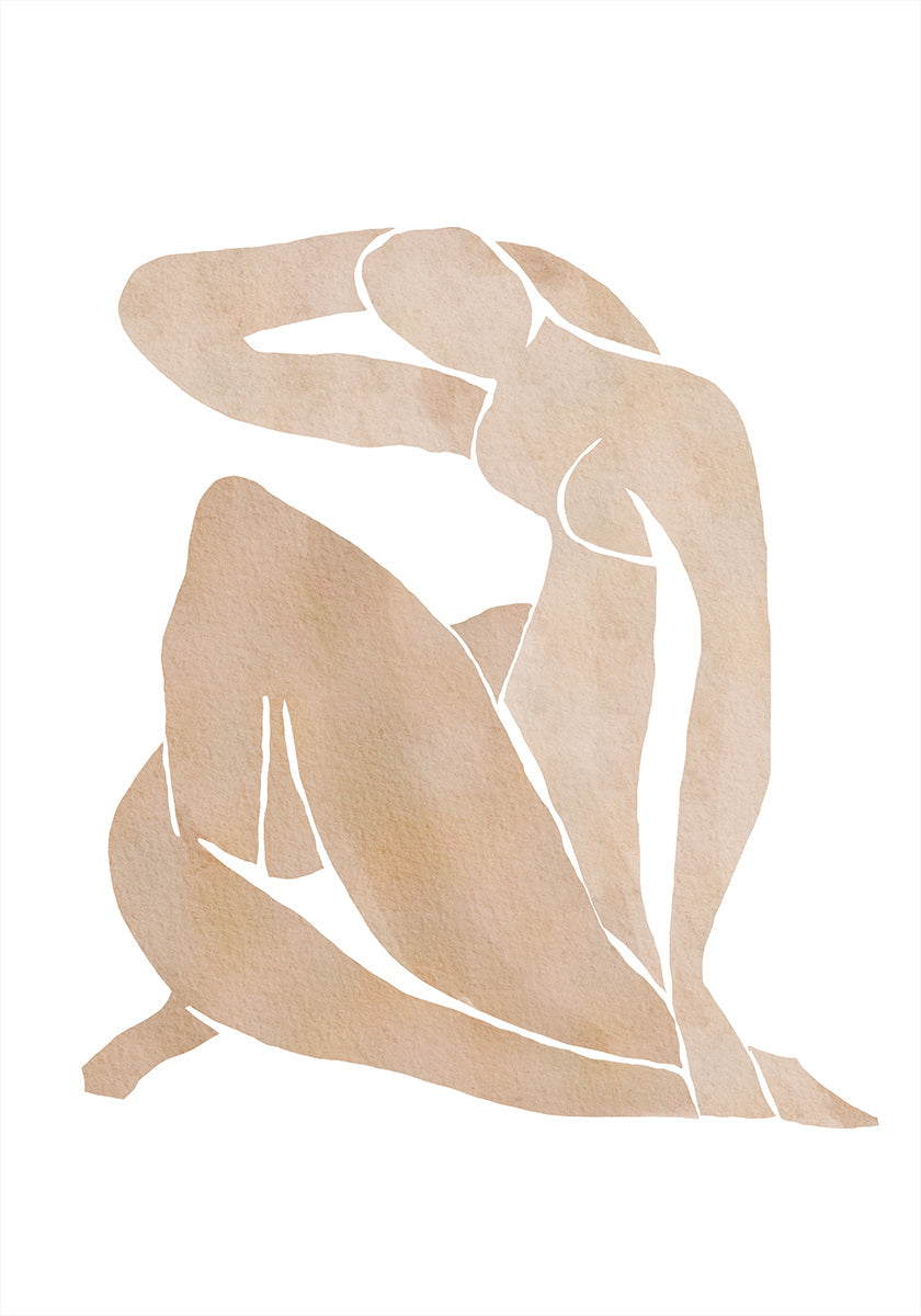 Women Shape Abstract Art Plakat