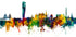 Malmo Sweden Skyline Plakat - Posterbox