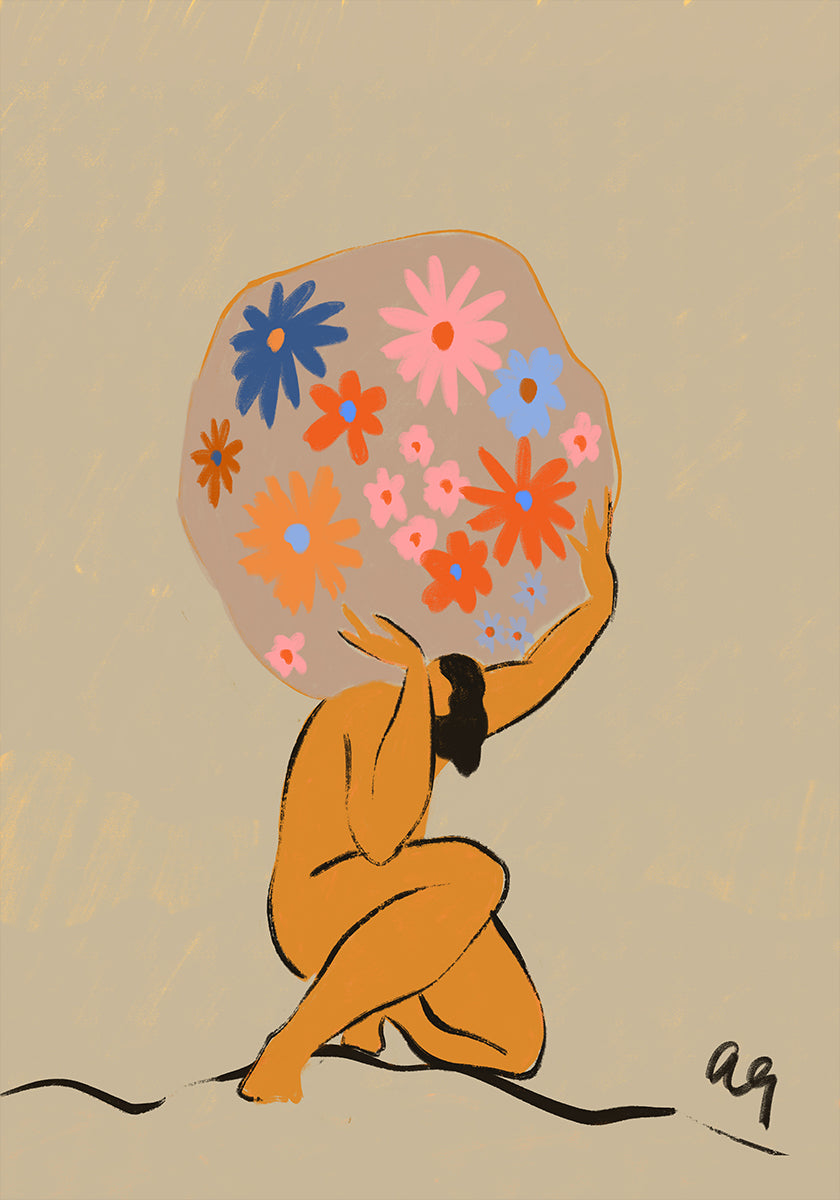 World On Her Shoulders Plakat