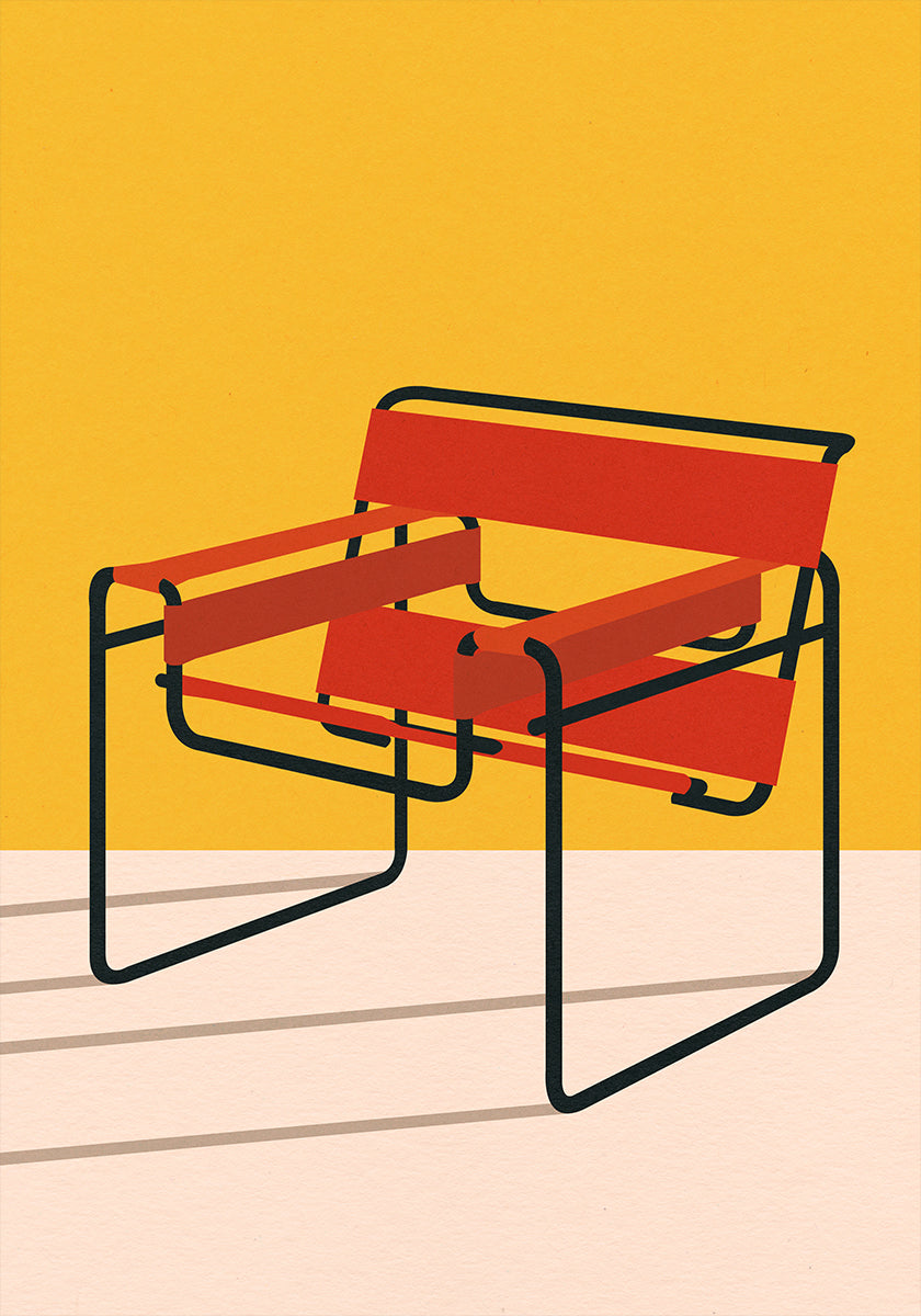 Wassily Chair Marcel Breuer Plakat