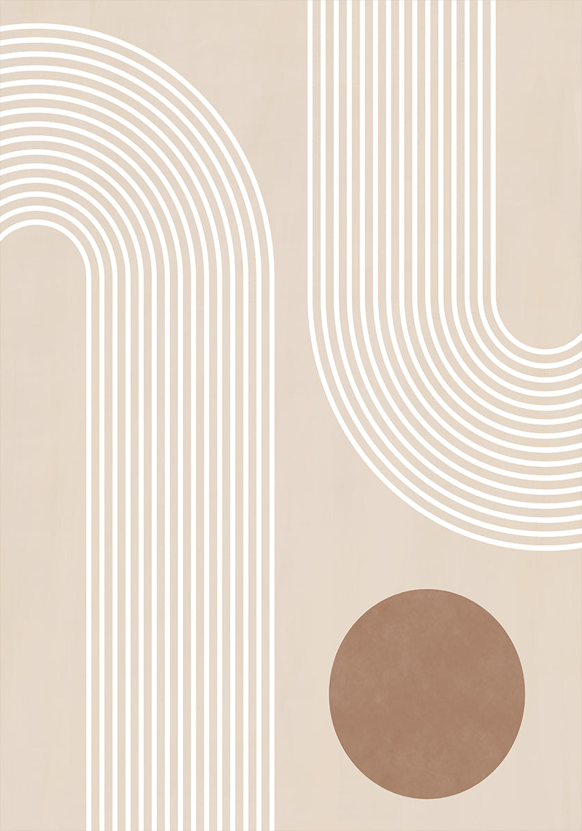 Beige Arc Plakat
