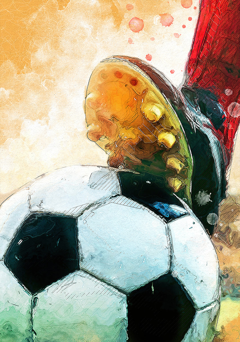 Football 1 sport art Plakat