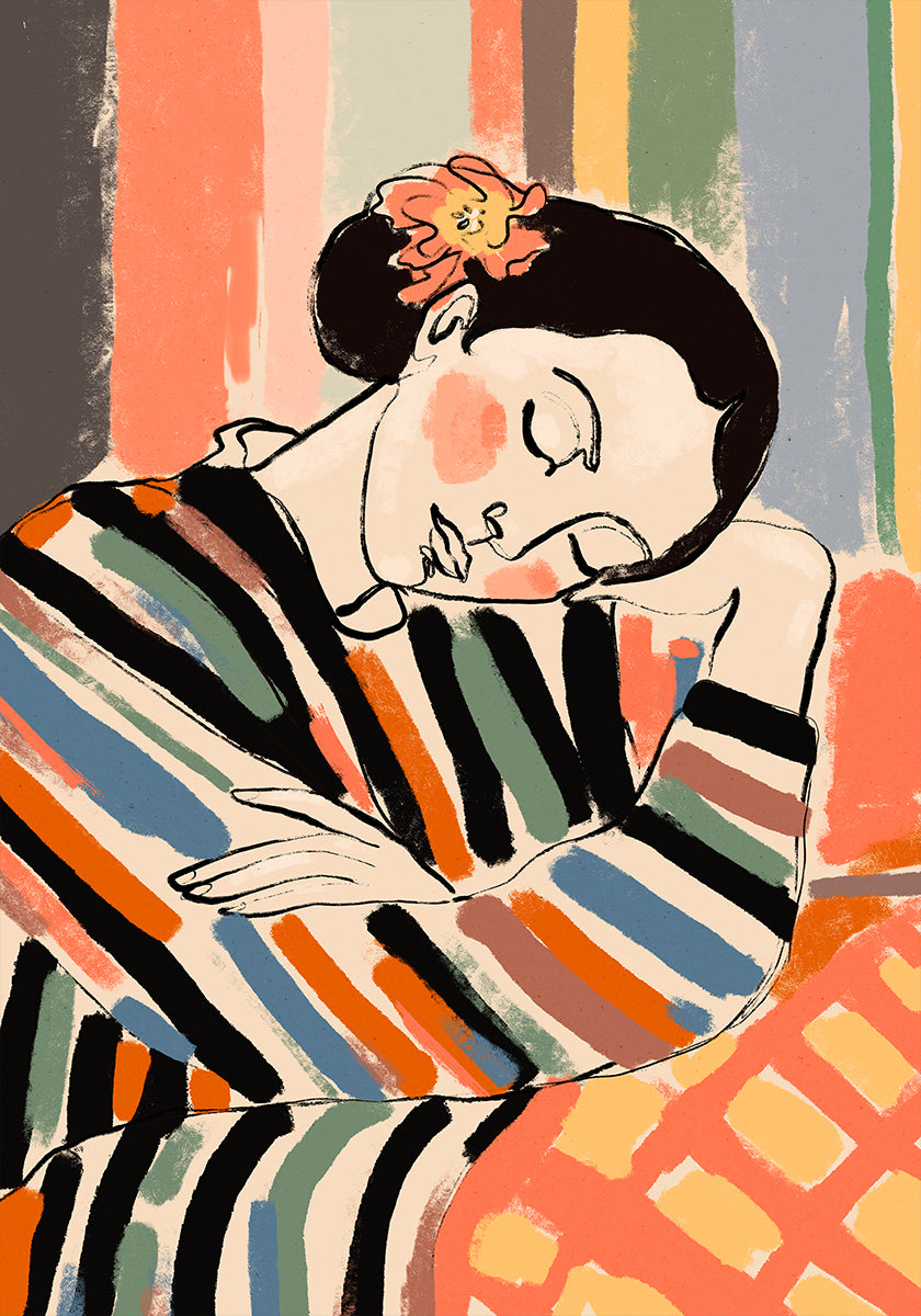 Striped Serenity Plakat