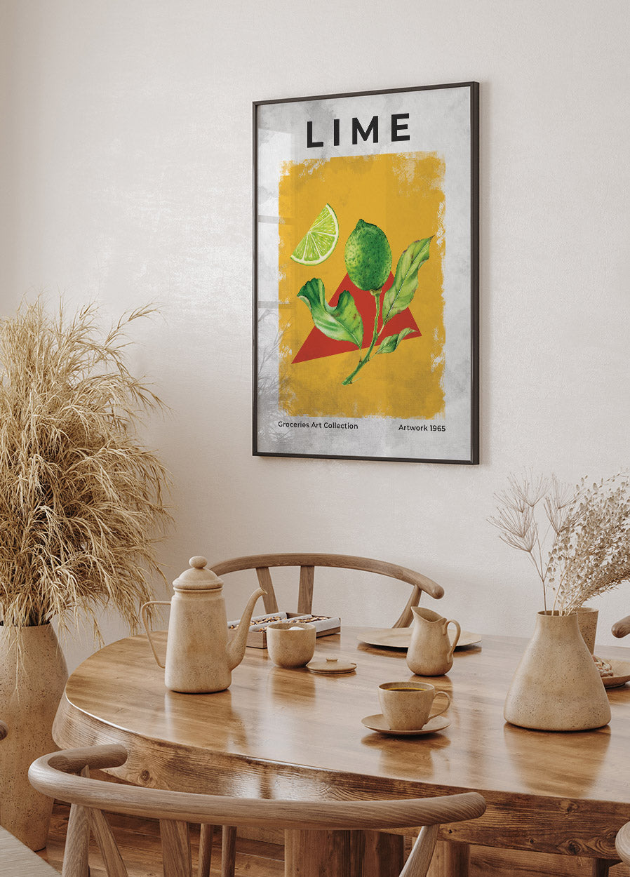 Lime Vintage Art Plakat - Posterbox.no