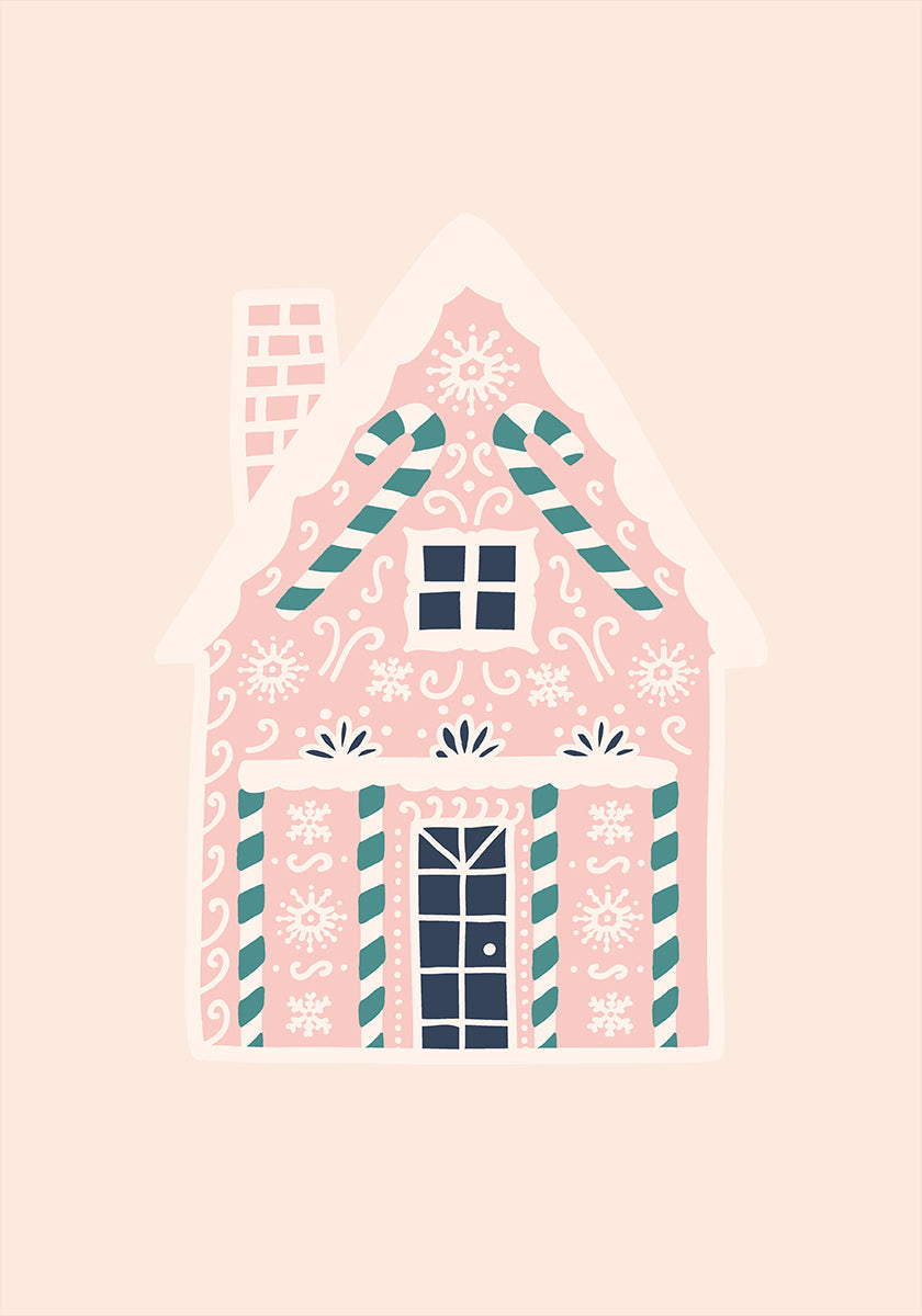 Christmas Gingerbread House Plakat