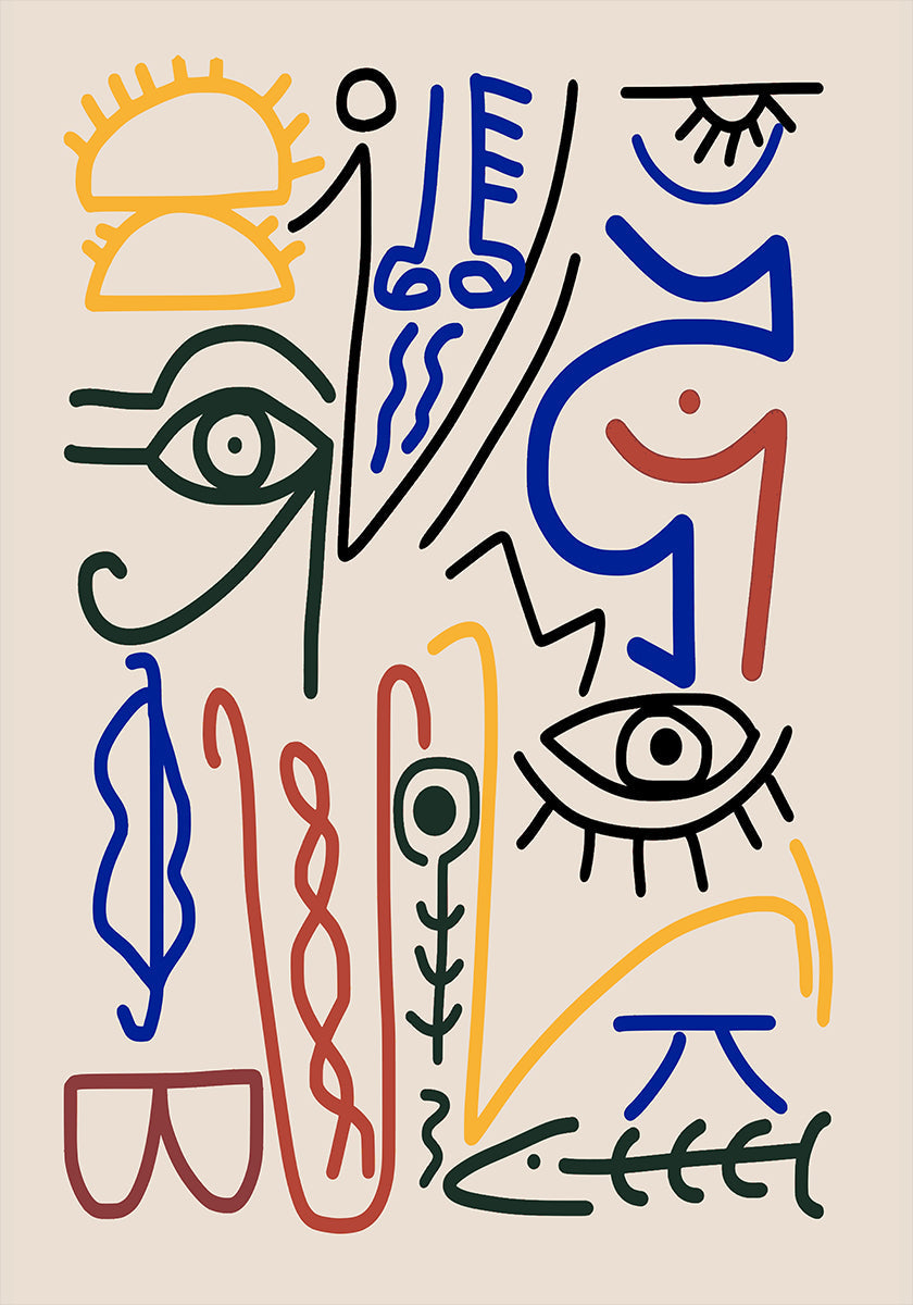 Mystical Symbols Plakat