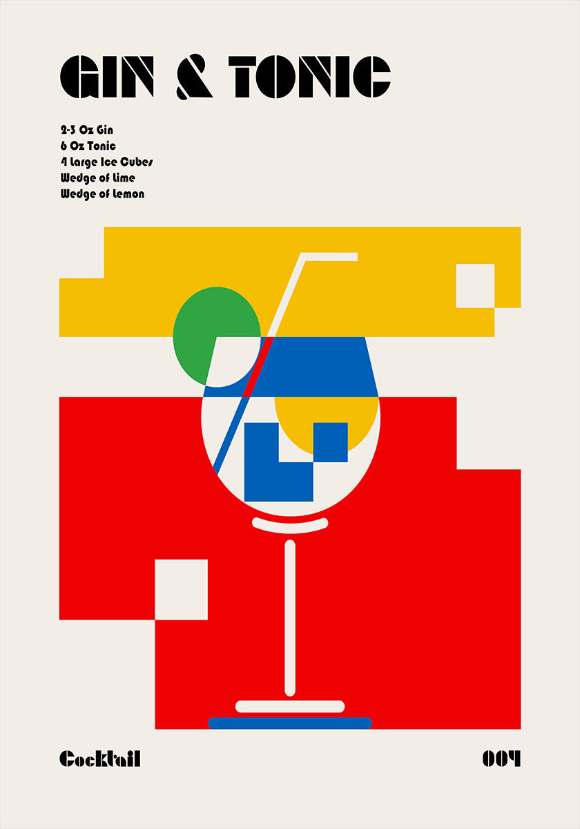 Gin &amp; Tonic Bauhaus Cocktail
