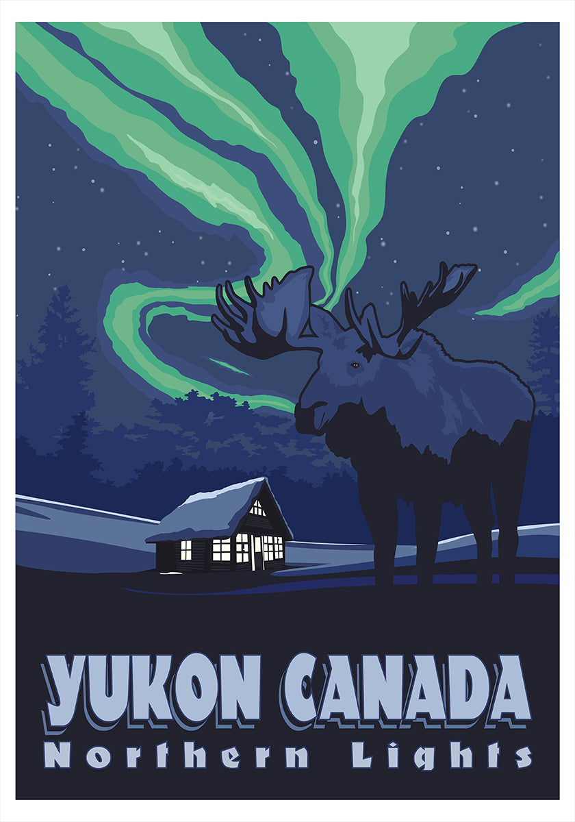 Yukon Canada Travel Print Plakat