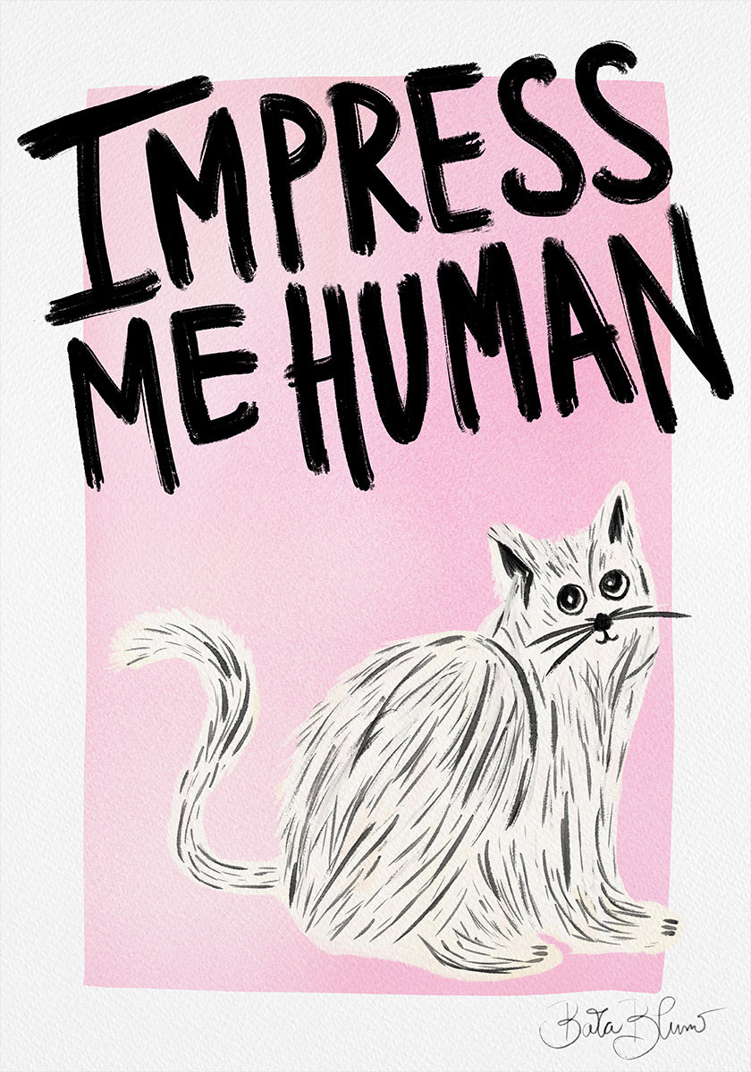 Cat Owner - Impress Me Human Plakat