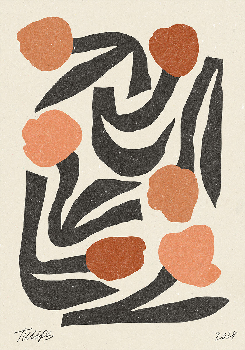 Modern Flower 03 Plakat