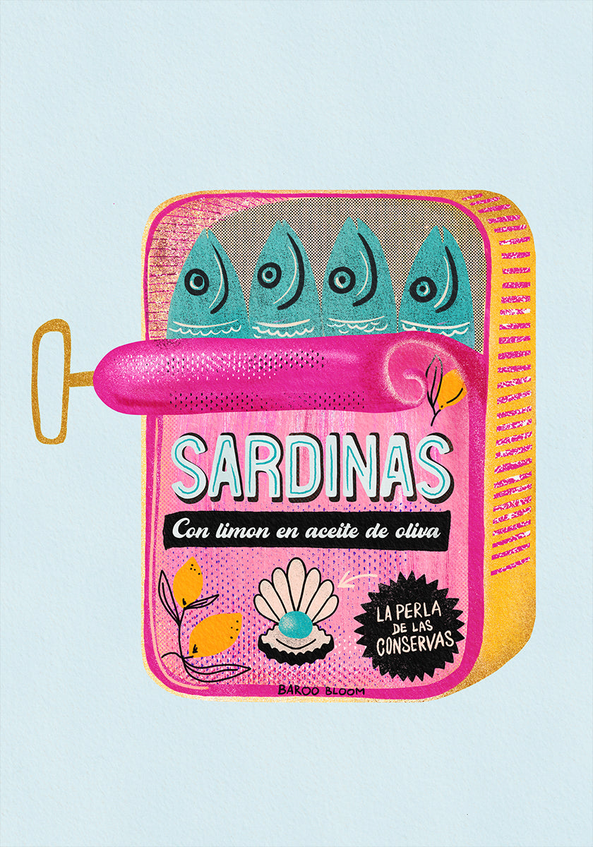 Sardines Tin Can Plakat
