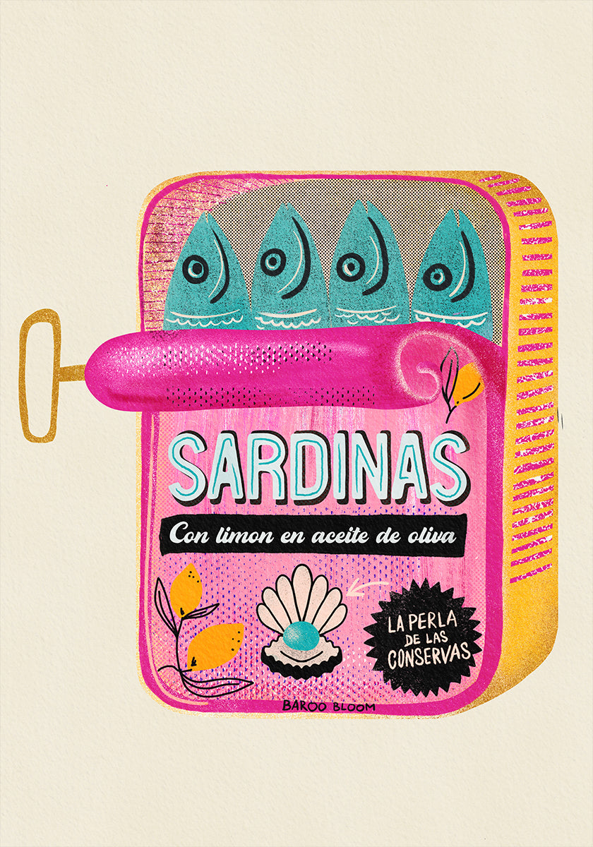 Sardines Tin Can Plakat