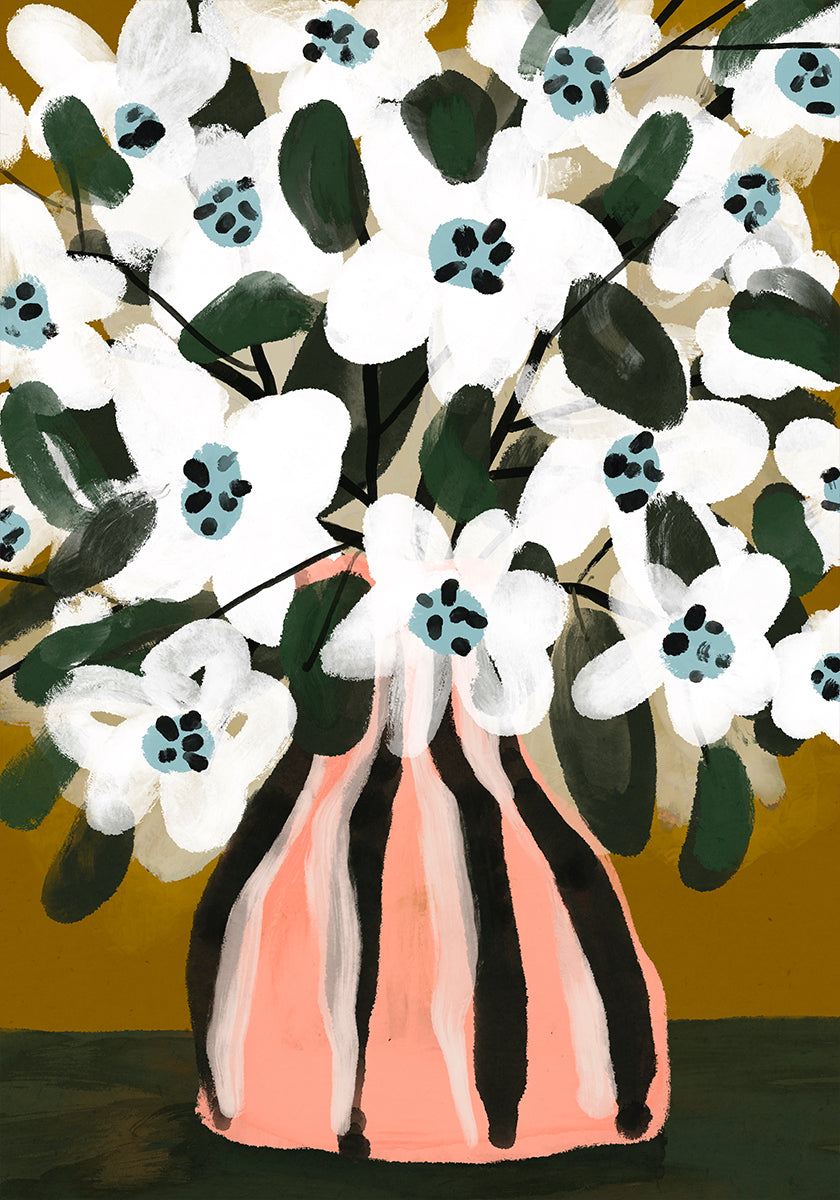 Blooming Stripes Plakat