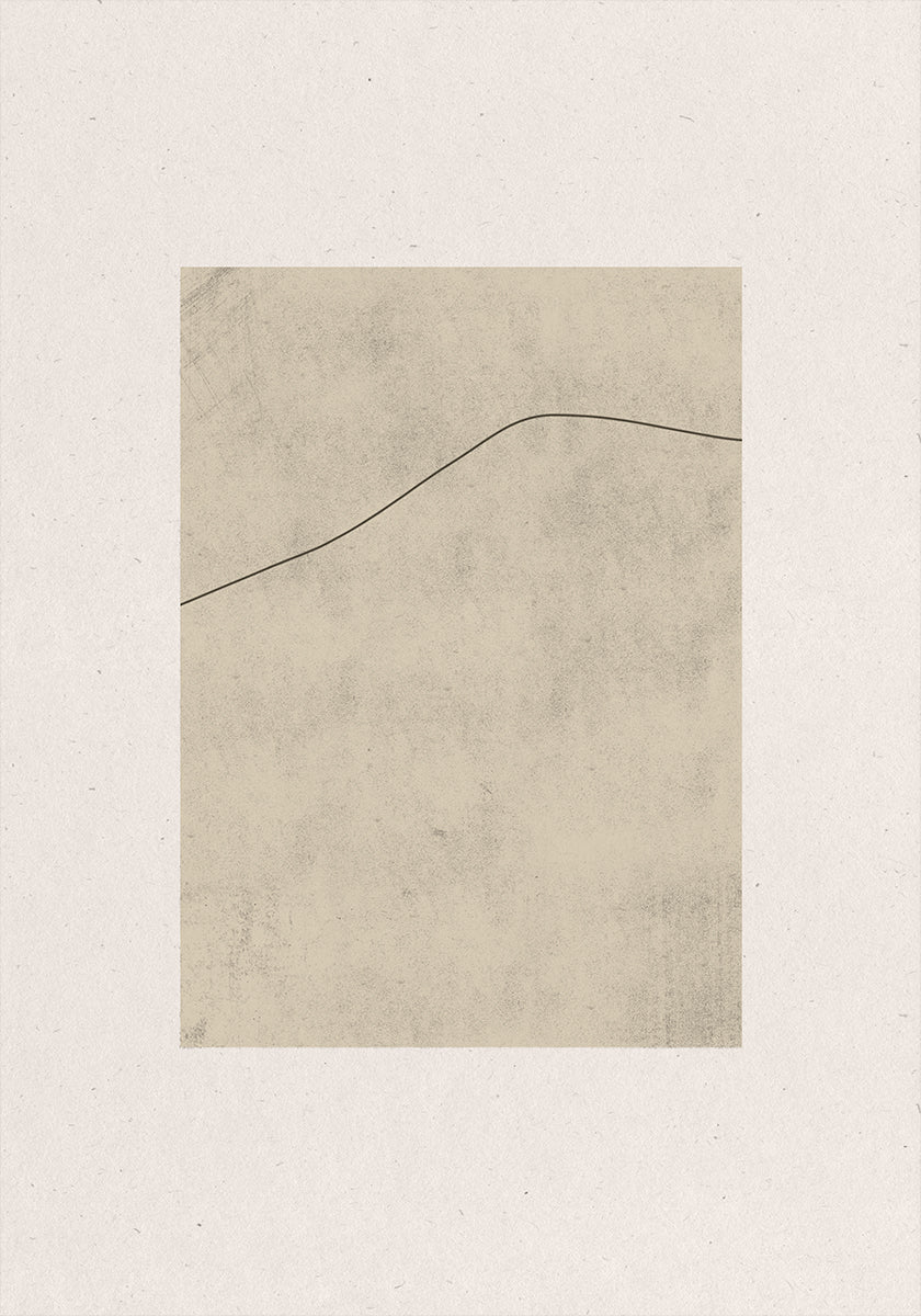 Line on Whispered Beige Plakat