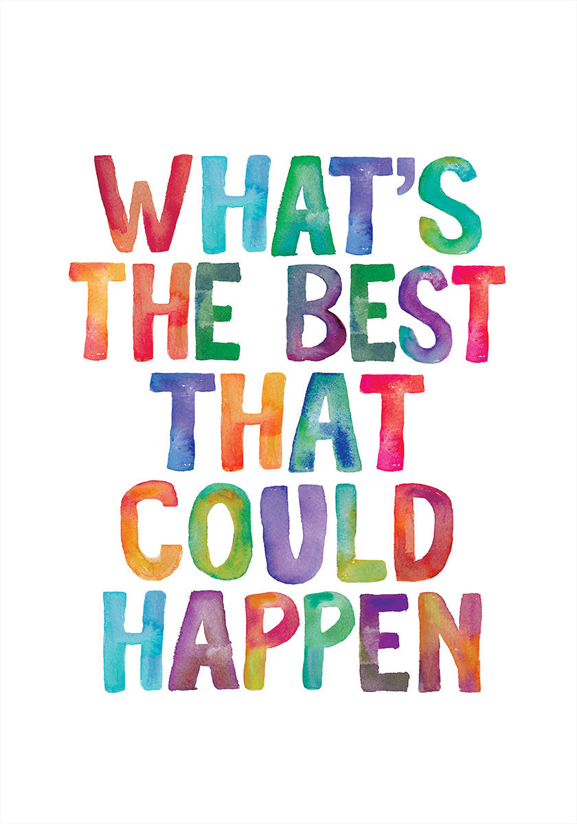 What's the Best That Could Happen Copy Plakat