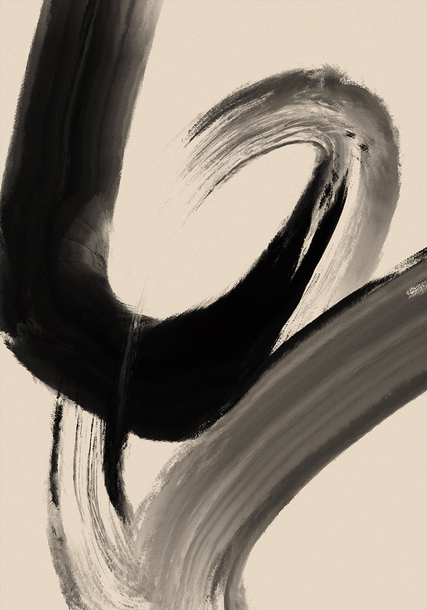 Brushstroke Whirl Plakat