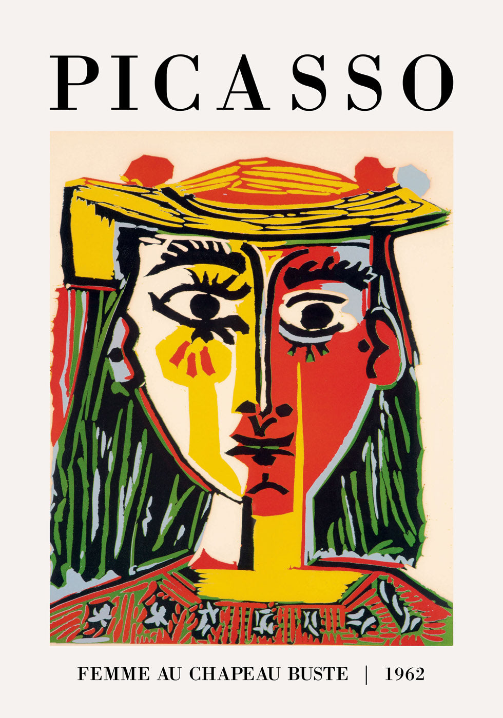 Pablo Picasso -  El Rostro 1962 Plakat - Posterbox.no