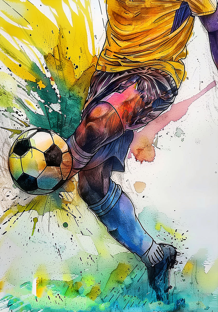 Sport Watercolor Football Player (3)