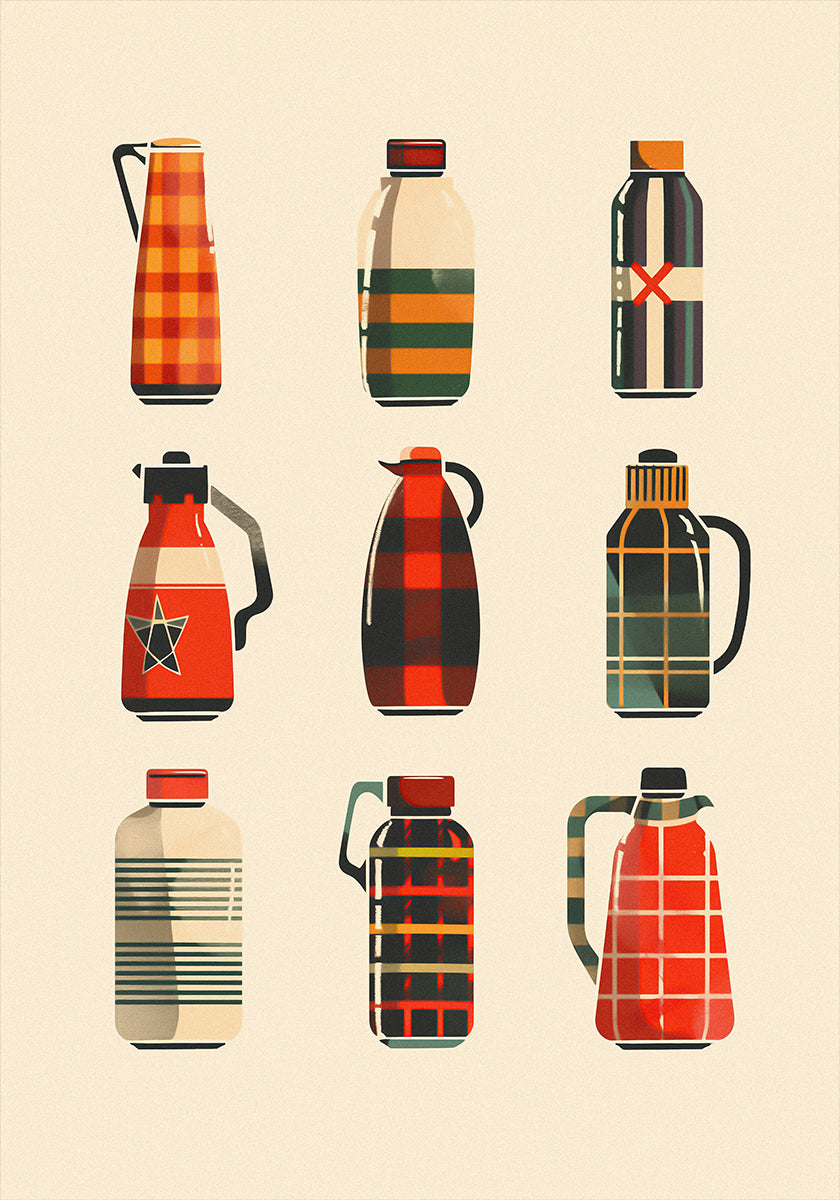 Retro Thermos Print