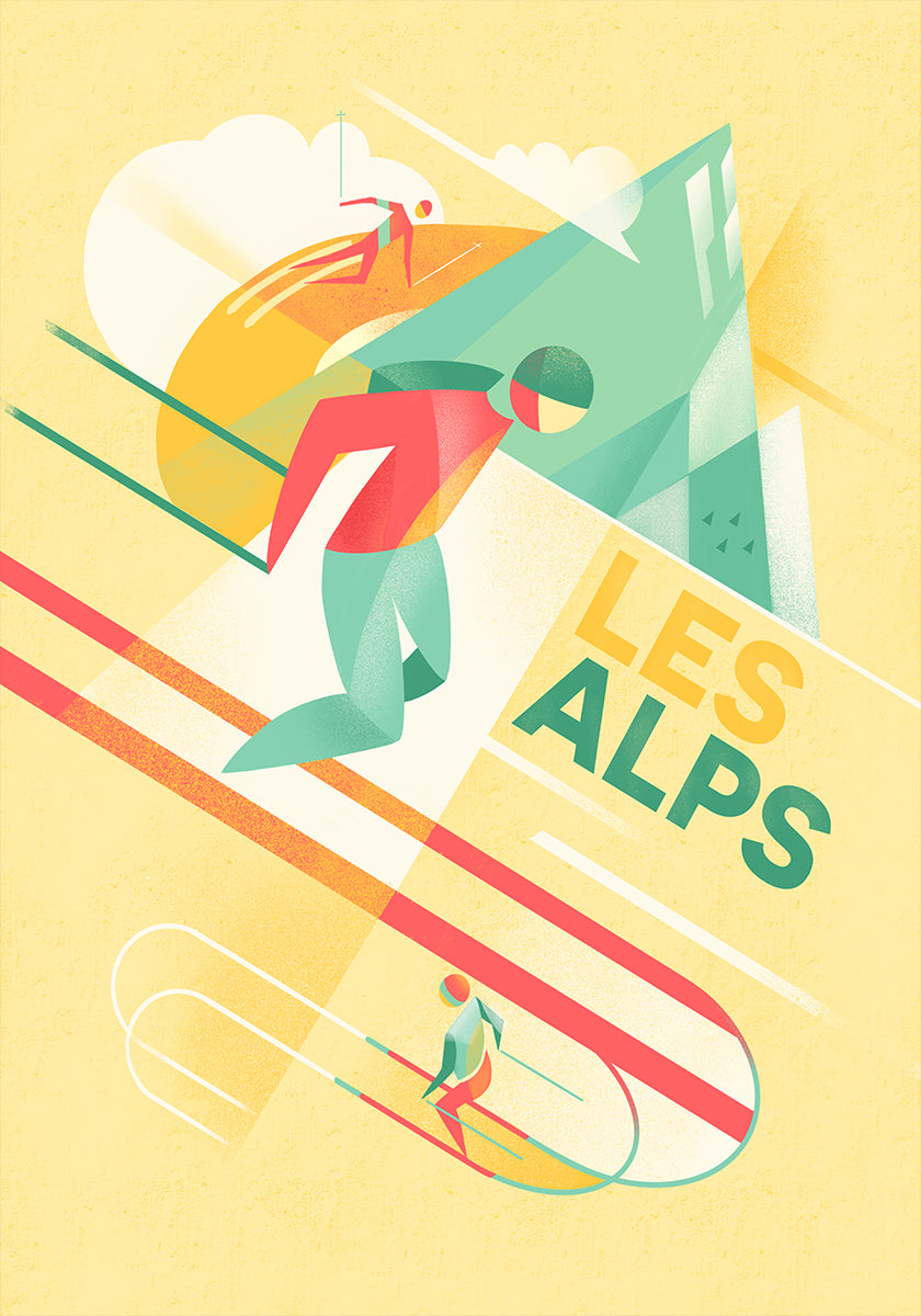Retro Ski Plakat