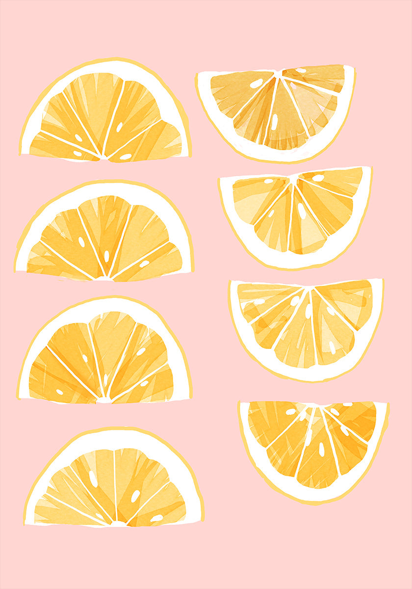 Sliced Lemons Plakat