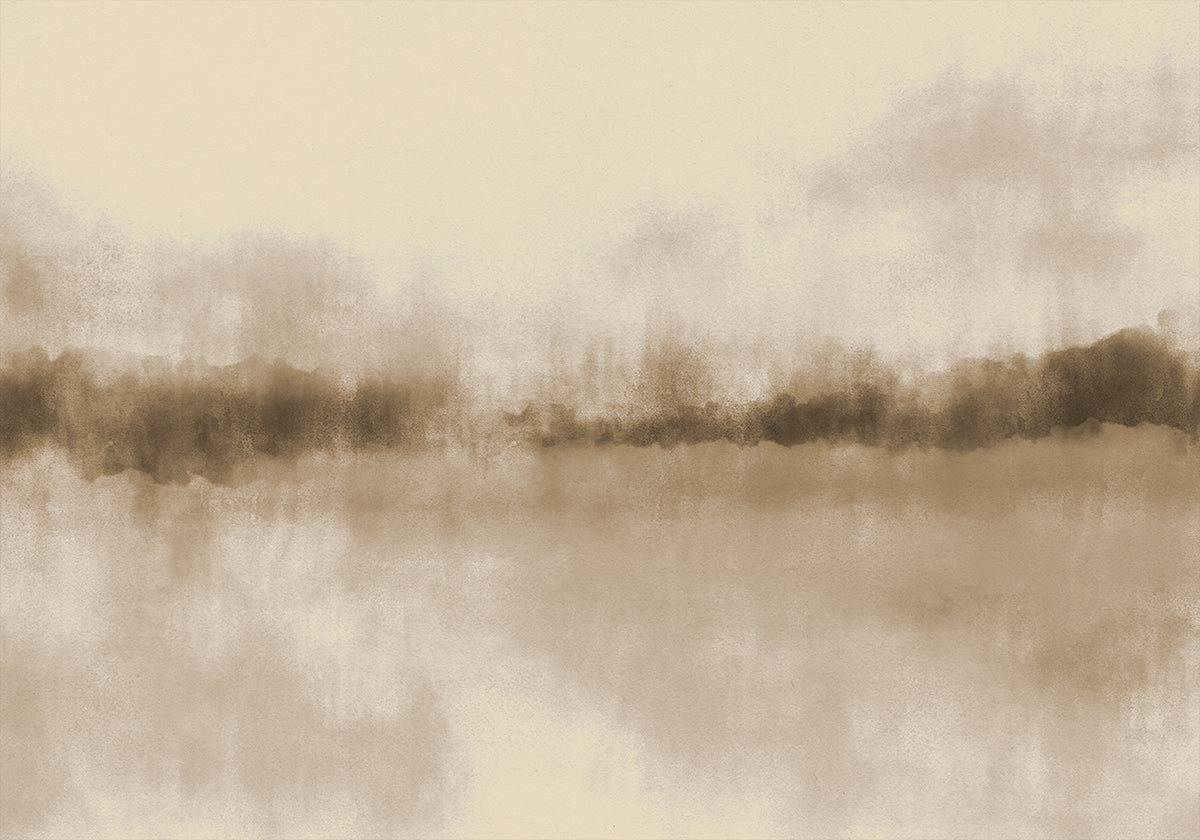 Abstract Landscape in neutral browns Plakat