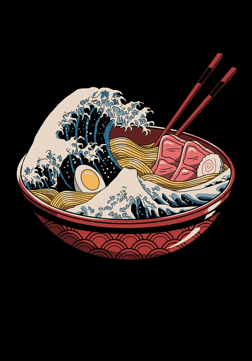 Great Ramen Wave Plakat