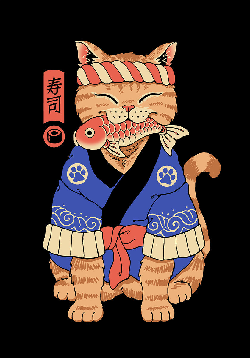 Sushi Meowster Plakat