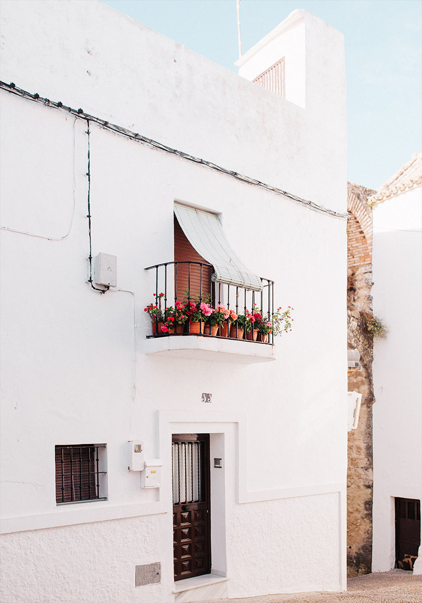 White Andalusia House Plakat