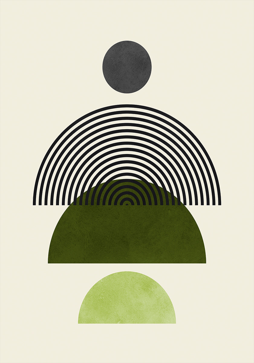 Lines and circles 4 Plakat - Posterbox