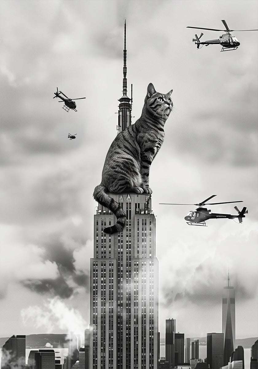 Cat on top Plakat