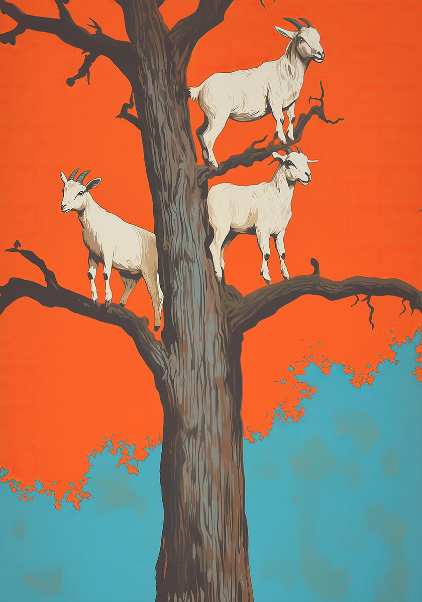 Goats In a Tree Plakat