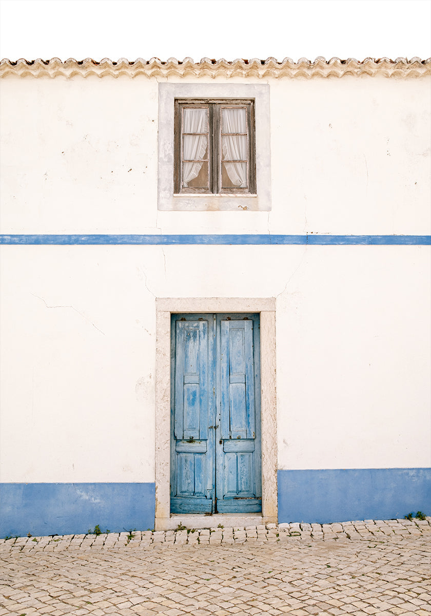 Ericeira Blue Door Plakat - Posterbox