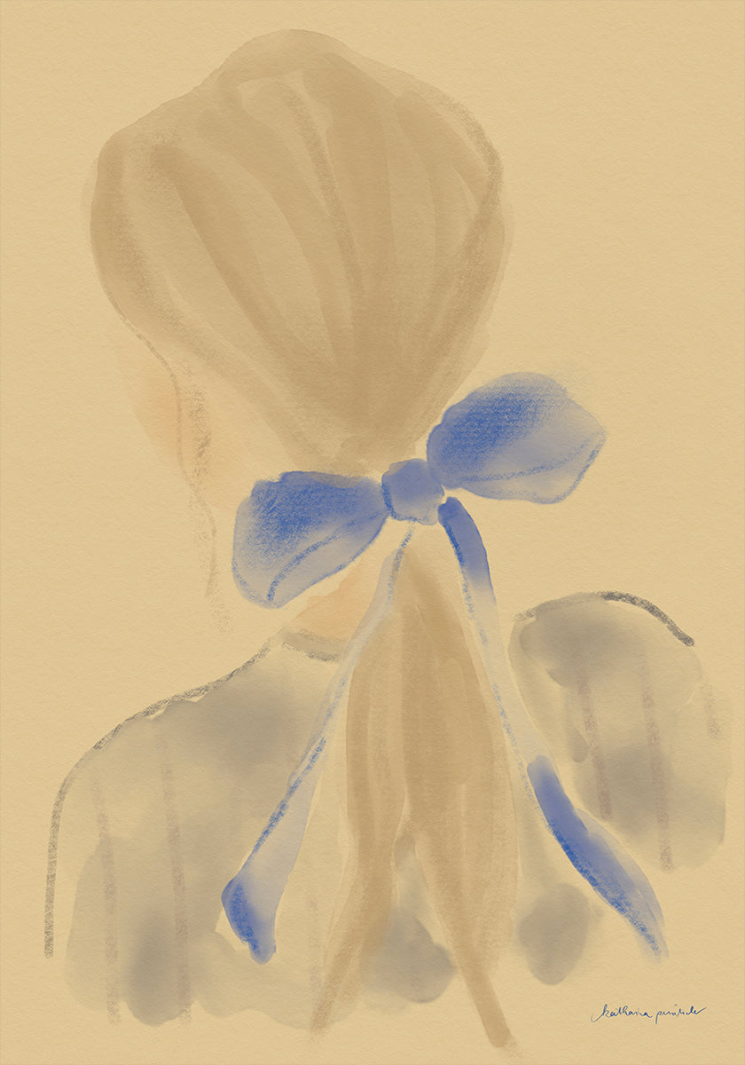 Girl With A Blue Hair Ribbon