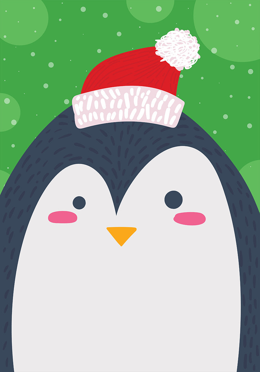 Festive Penguin Joy Plakat