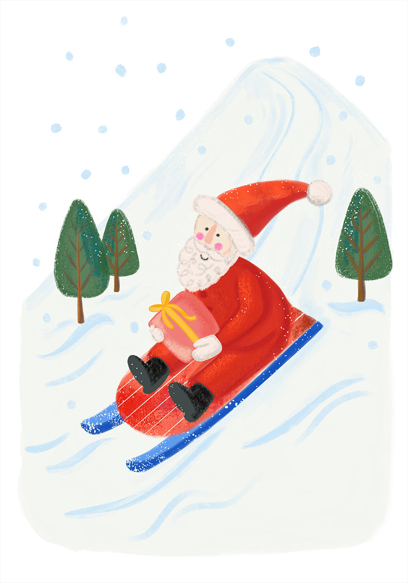 Special delivery by Santa Plakat