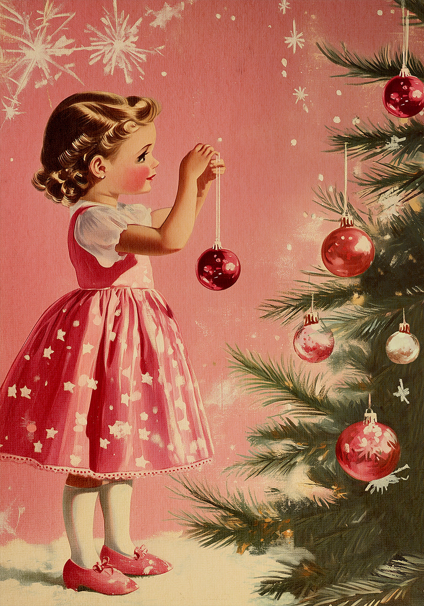 Girl With Baubles Plakat