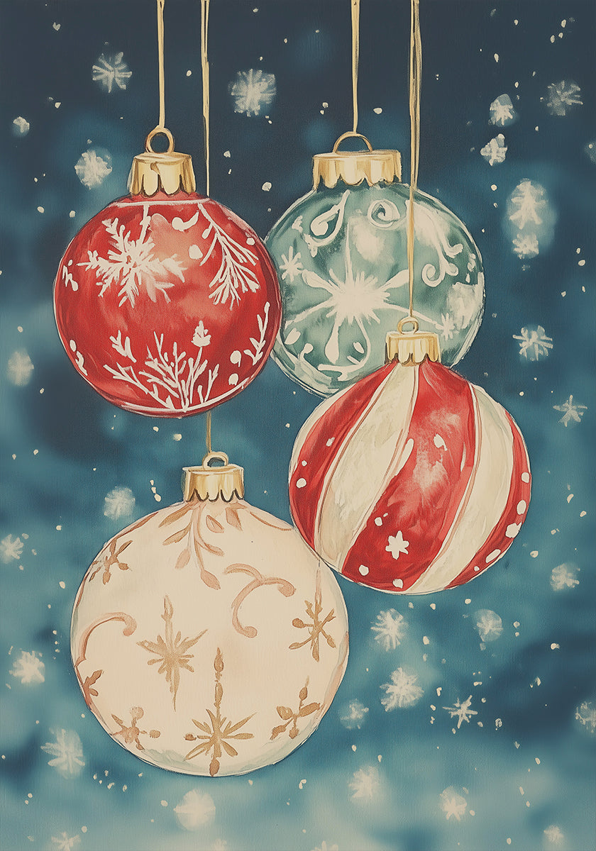 Christmas Ornaments No.3 Plakat